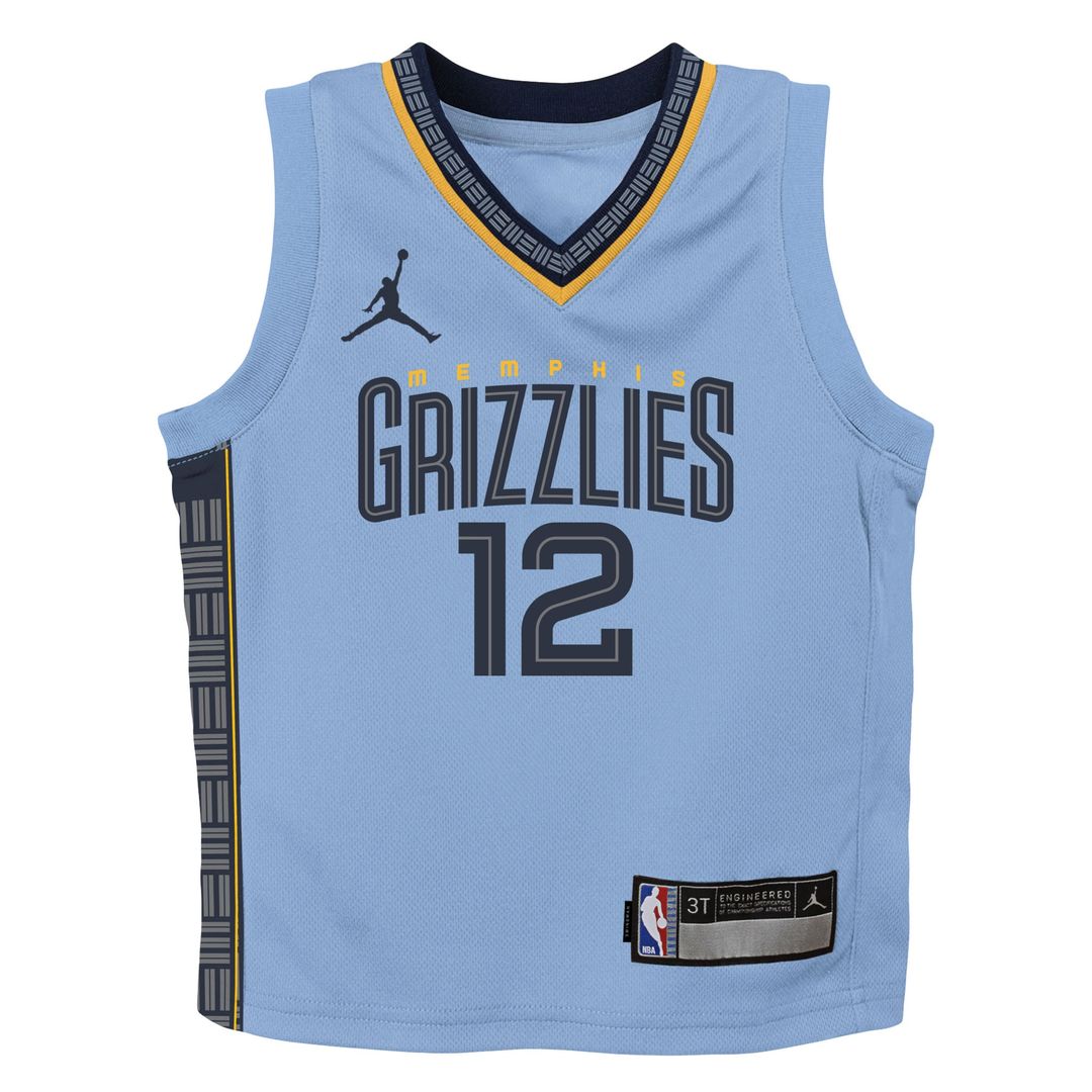 Memphis Grizzlies Ja Morant Jordan Brand Preschool 2022/23 Statement Edition Jersey - Light Blue