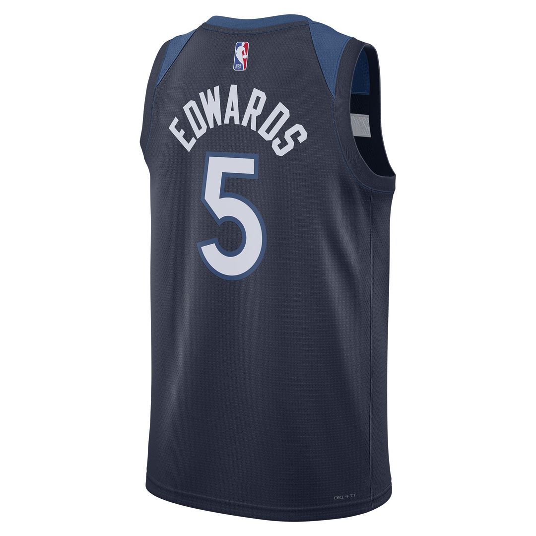 Minnesota Timberwolves Anthony Edwards Nike Unisex Swingman Jersey - Icon Edition - Navy