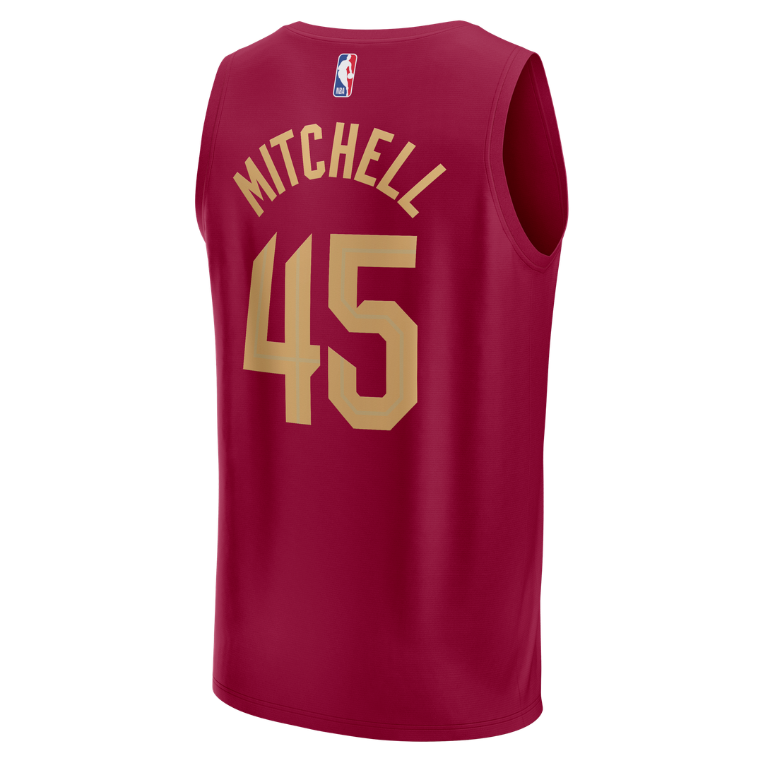 Cleveland Cavaliers Donovan Mitchell Fanatics Fast Break Replica Jersey - Icon Edition - Wine