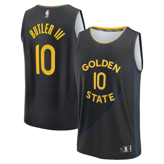 Golden State Warriors Jimmy Butler III Fanatics Fast Break Replica Player Jersey - Statement Edition - Black