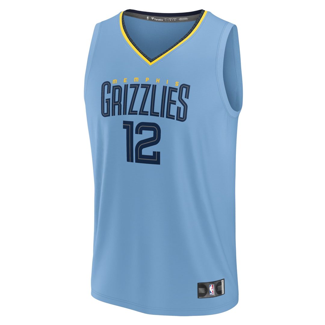 Memphis Grizzlies Ja Morant Fanatics Youth Fast Break Replica Player Jersey - Statement Edition - Light Blue
