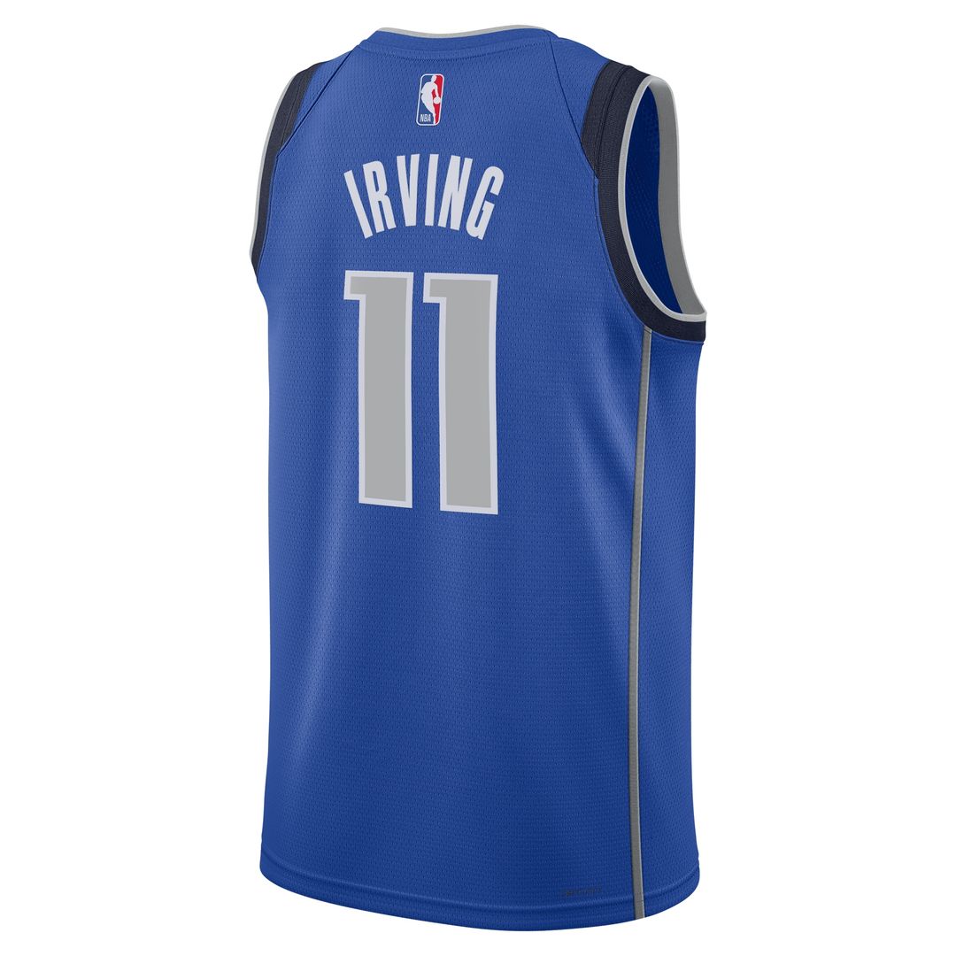 Dallas Mavericks Kyrie Irving Nike Unisex Badge Swingman Replica Jersey - Icon Edition - Blue