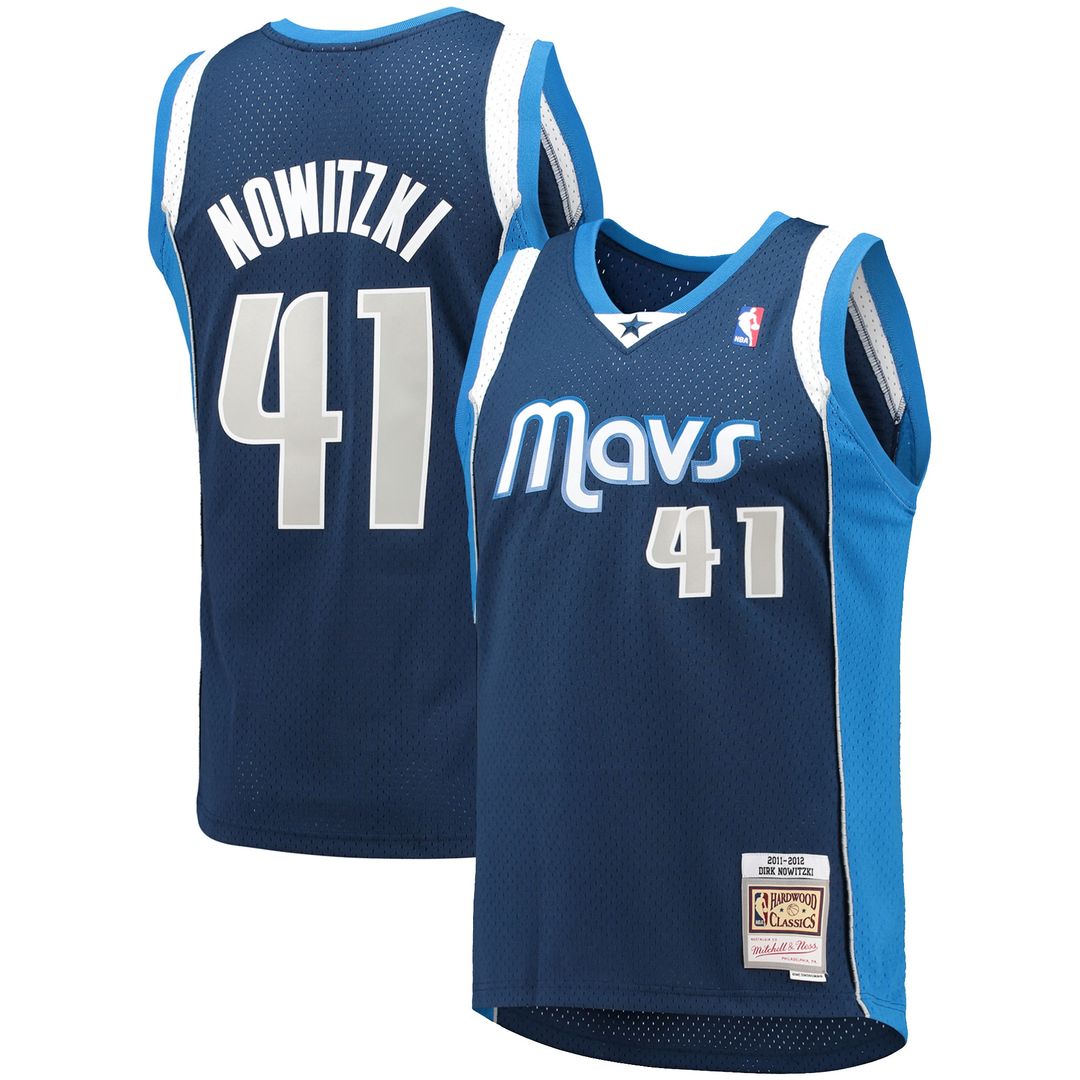 Dallas Mavericks Dirk Nowitzki Mitchell & Ness 1998/99 Hardwood Classics Swingman Jersey - Blue