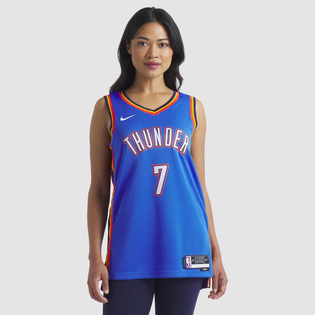 Oklahoma City Thunder Chet Holmgren Nike Unisex 2022 NBA Draft First Round Pick Player Swingman Jersey - Icon Edition - Blue