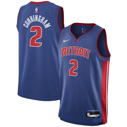 Detroit Pistons Cade Cunningham Nike Youth Swingman Jersey - Icon Edition - Blue