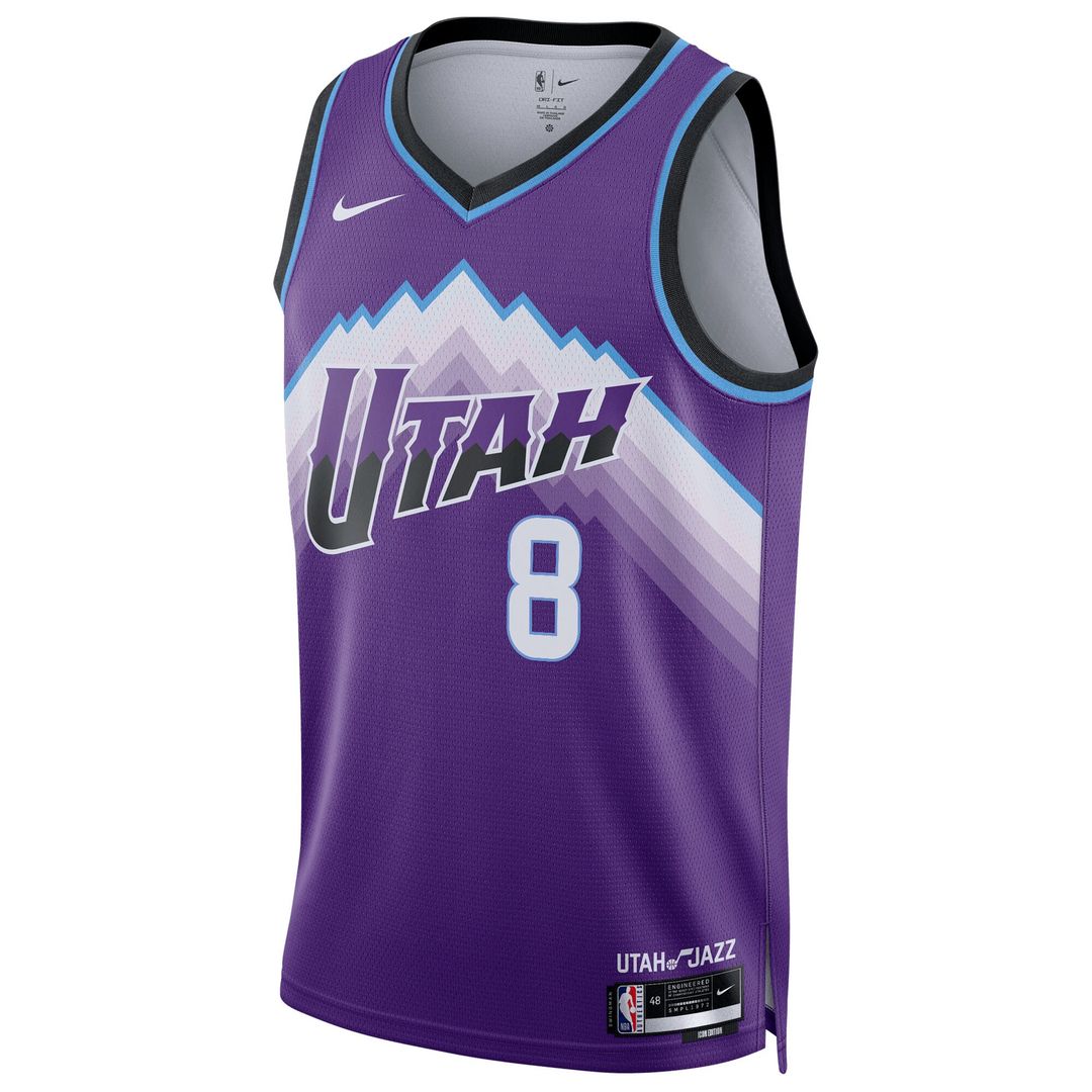 Utah Jazz Isaiah Collier Nike Unisex Swingman Jersey - Icon Edition - Purple