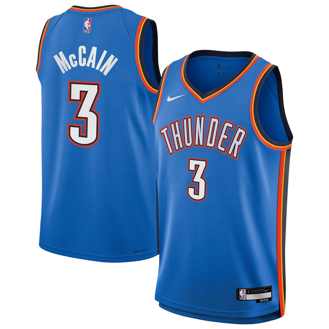 Oklahoma City Thunder Jared McCain Nike Youth Swingman Jersey - Icon Edition - Blue