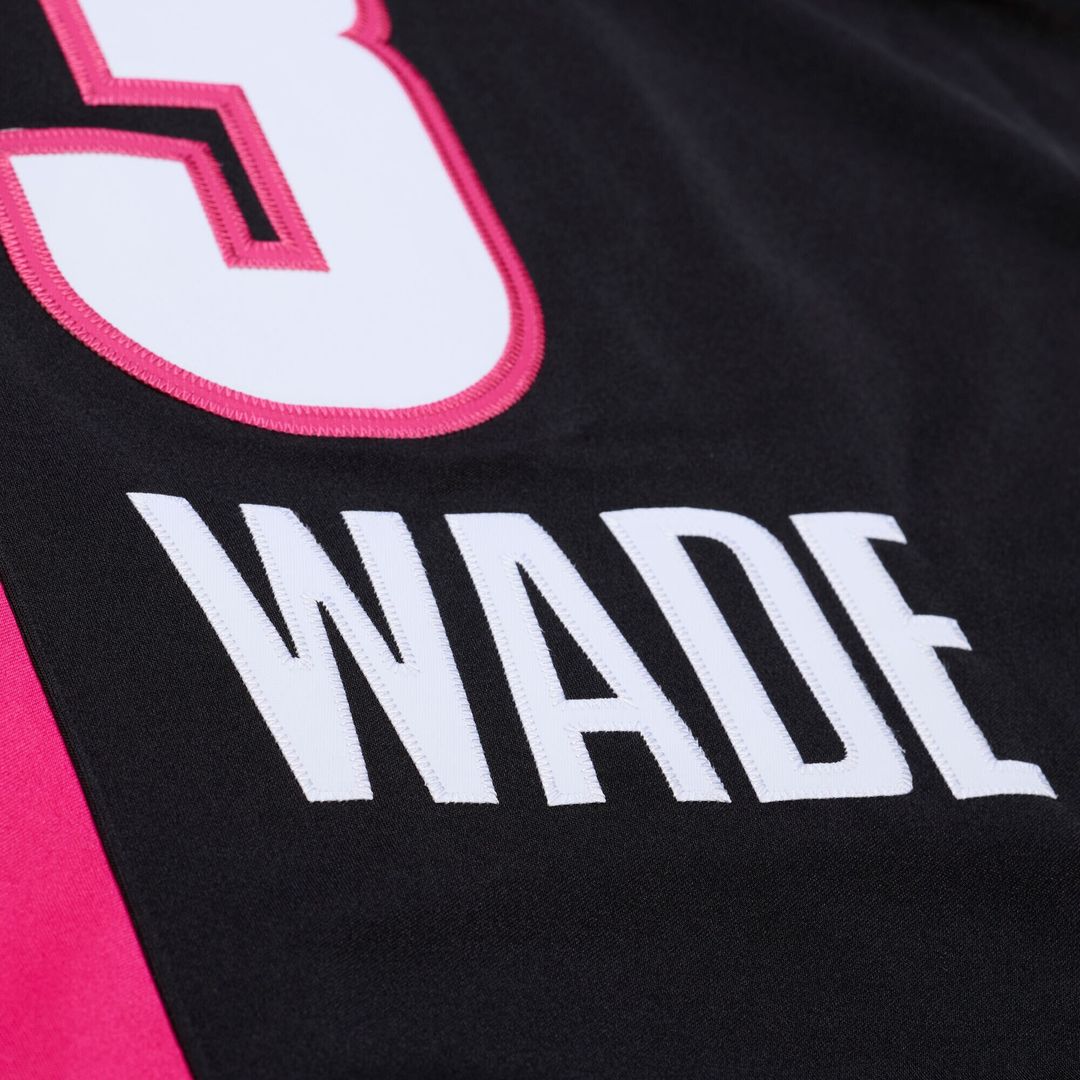 Miami Heat Dwyane Wade Mitchell & Ness 2005 - 06 Hardwood Classics Authentic Jersey - Black