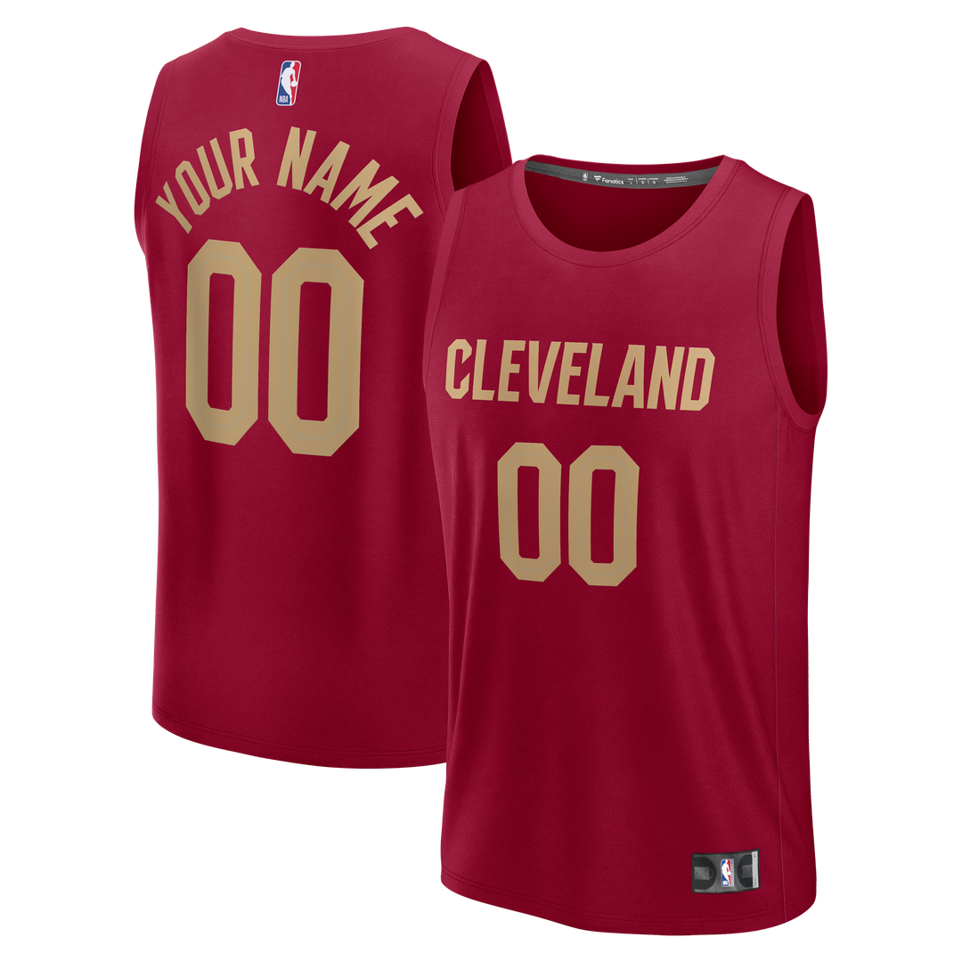 Cleveland Cavaliers Fanatics Youth Fast Break Custom Jersey - Association Edition - White