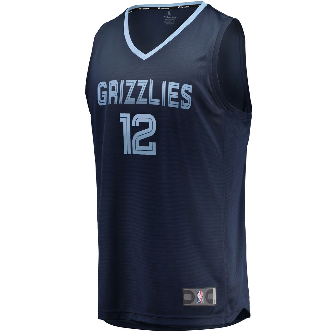 Memphis Grizzlies Ja Morant Fanatics Fast Break Replica Jersey Navy - Icon Edition