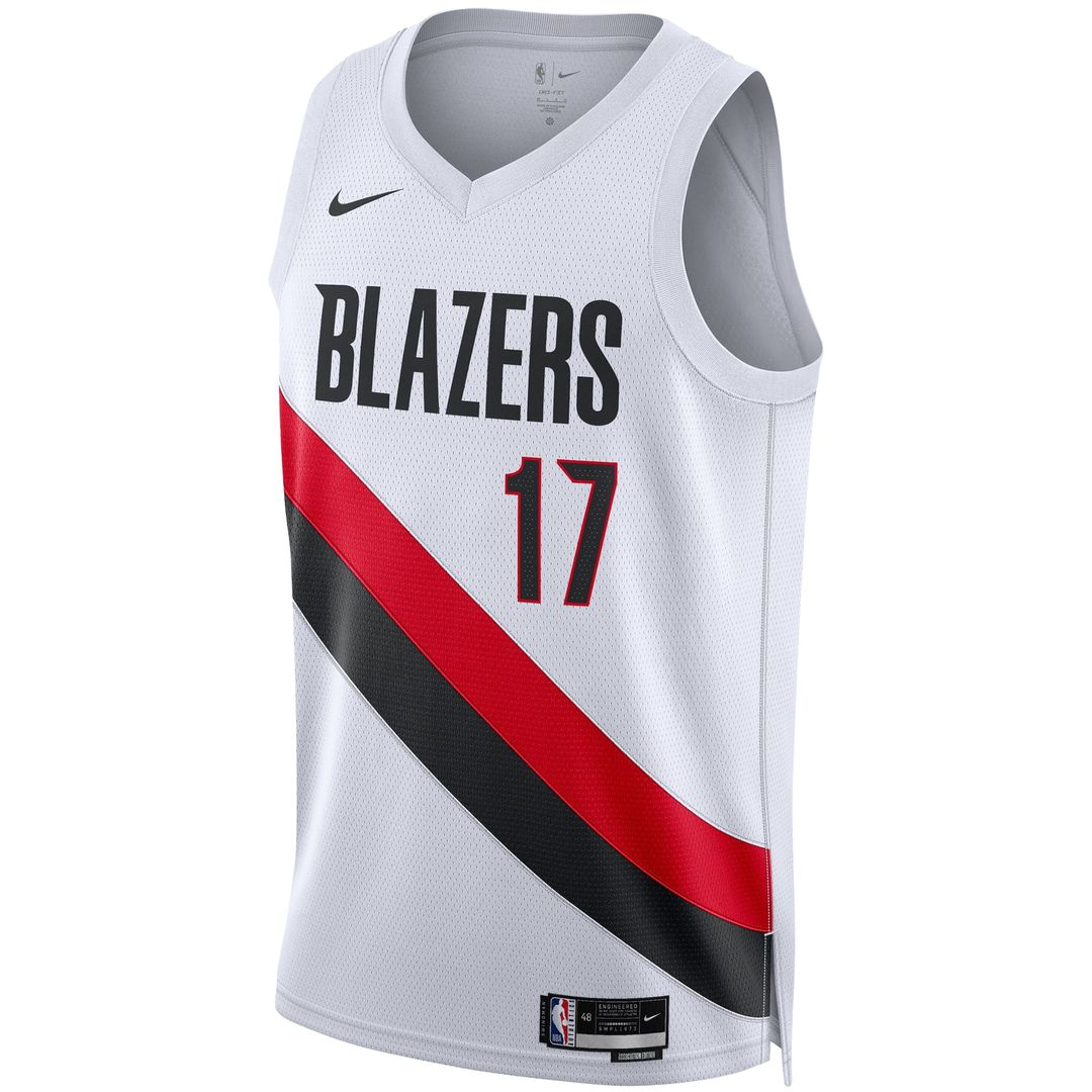 Portland Trail Blazers Shaedon Sharpe Nike Unisex Swingman Player Jersey - Association Edition - White