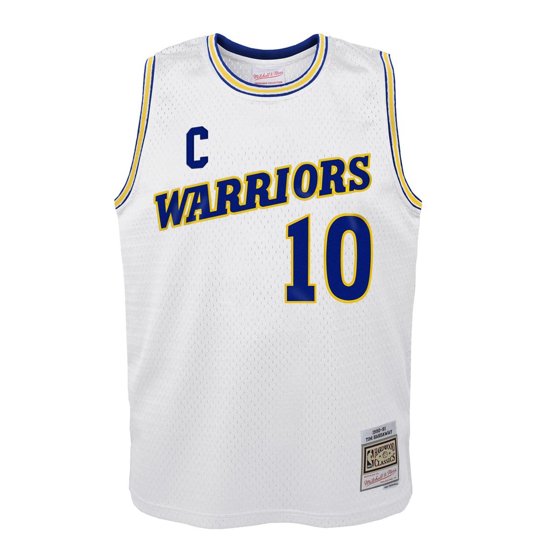 Golden State Warriors Tim Hardaway Mitchell & Ness Youth 1990 - 91 Hardwood Classics Swingman Throwback Home Jersey - White