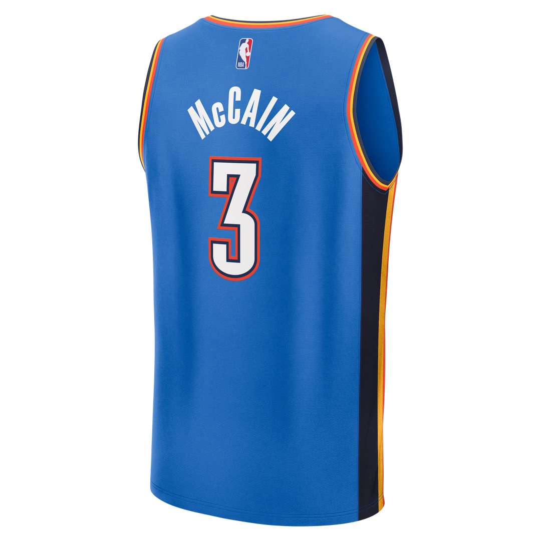 Oklahoma City Thunder Jared McCain Fanatics Youth Fast Break Jersey - Icon Edition - Blue