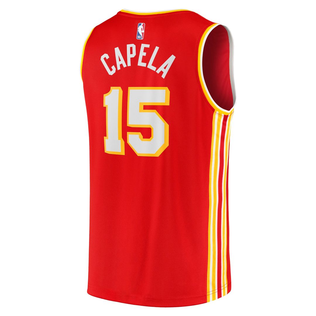 Atlanta Hawks Clint Capela Fanatics 2021/22 Fast Break Replica Jersey - Icon Edition - Red