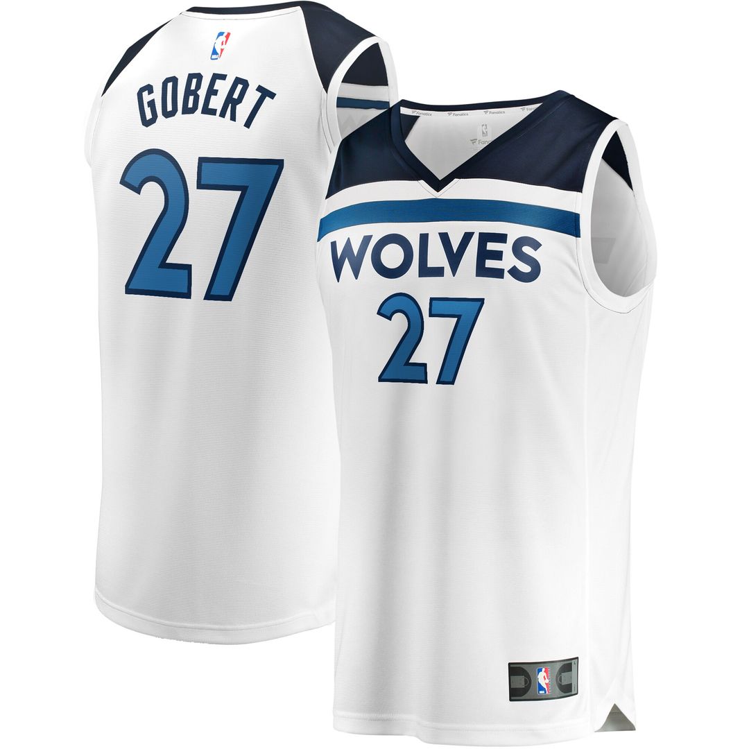 Minnesota Timberwolves Rudy Gobert Fanatics Fast Break Replica Player Jersey - Association Edition - White