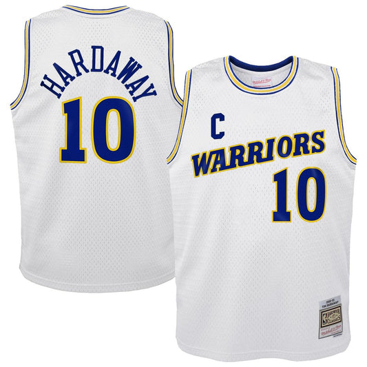 Golden State Warriors Tim Hardaway Mitchell & Ness Youth 1990 - 91 Hardwood Classics Swingman Throwback Home Jersey - White