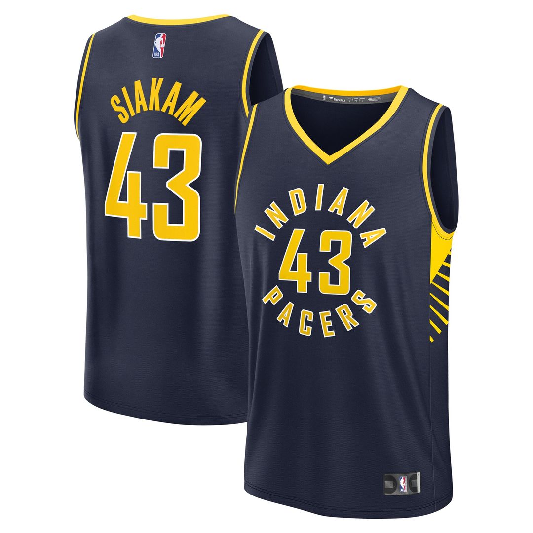 Indiana Pacers Pascal Siakam Fanatics Youth Fast Break Player Jersey - Icon Edition - Navy