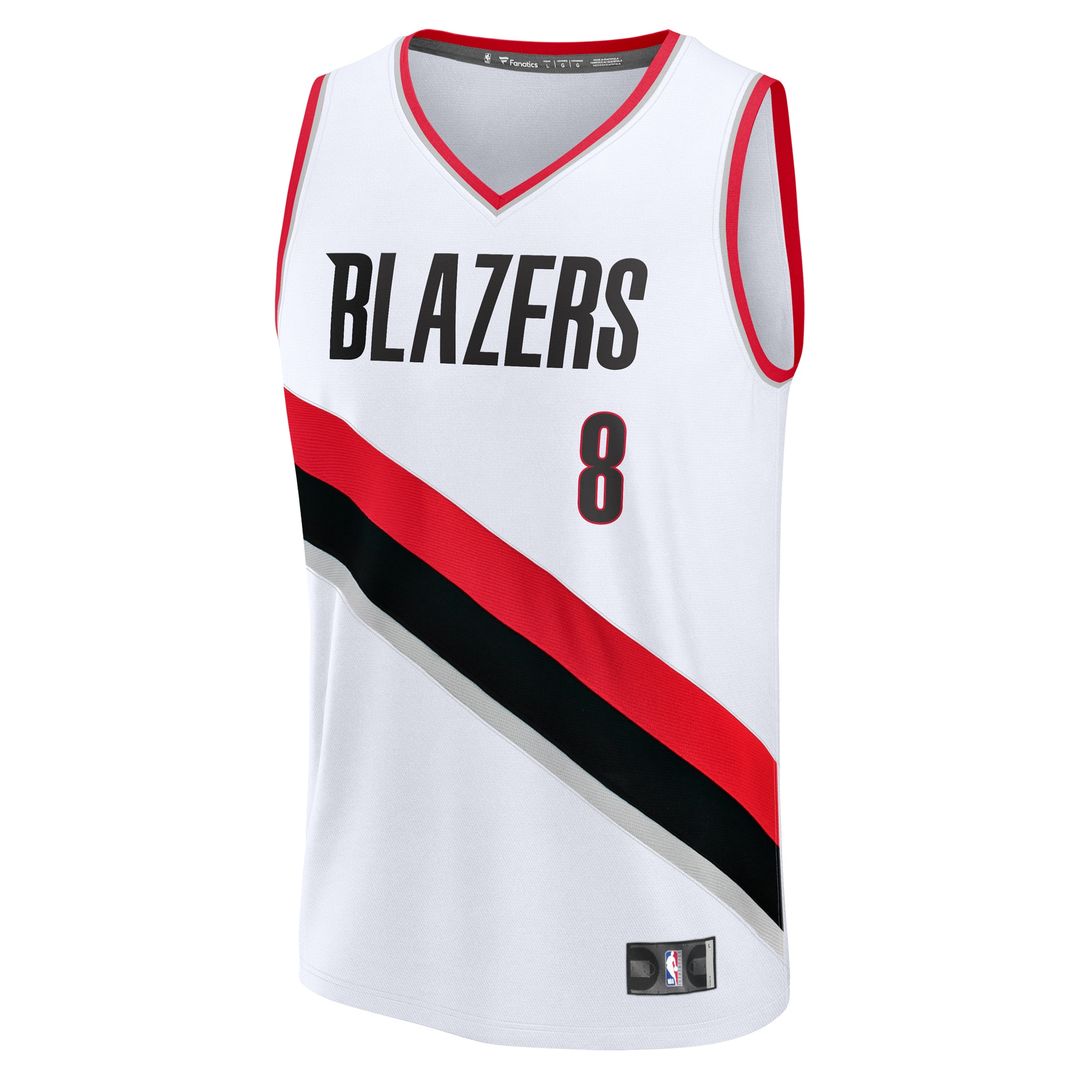 Portland Trail Blazers Deni Avdija Fanatics Fast Break Replica Player Jersey - Association Edition - White