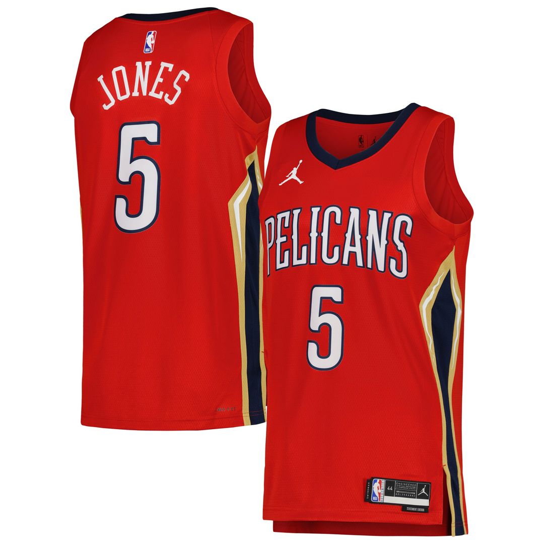 New Orleans Pelicans Herbert Jones Jordan Brand Unisex Swingman Jersey - Statement Edition - Red