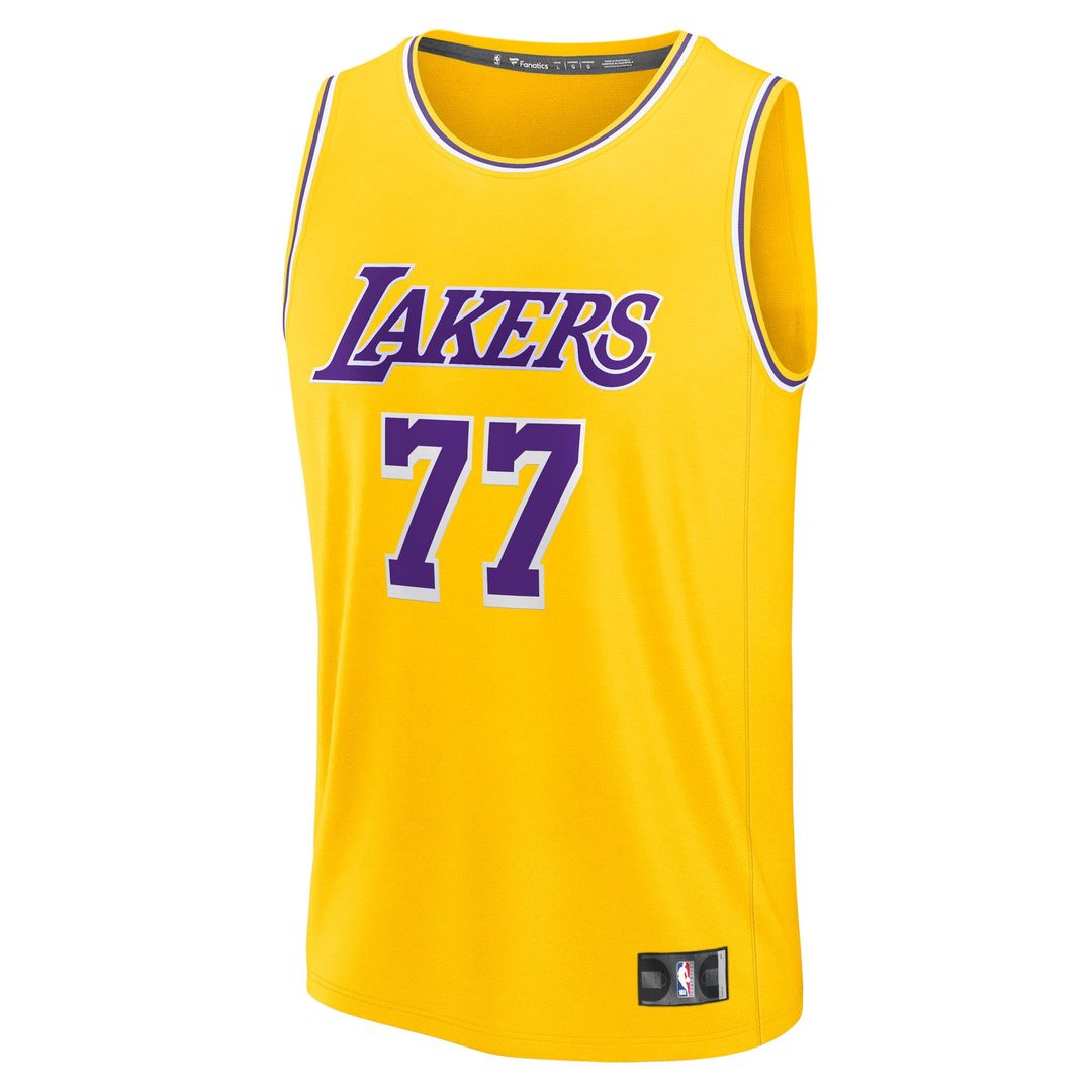 Los Angeles Lakers Luka Dončić Fanatics Big & Tall Fast Break Player Jersey - Gold - Icon Edition