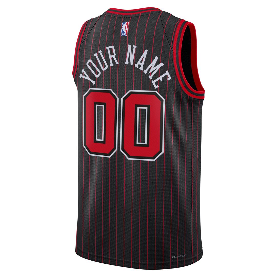 Chicago Bulls Jordan Brand Unisex Swingman Custom Jersey - Statement Edition - Black