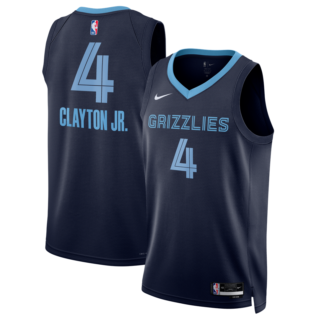 Memphis Grizzlies Walter Clayton Jr. Nike Unisex Swingman Jersey - Icon Edition - Navy