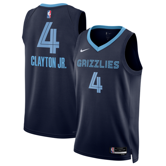Memphis Grizzlies Walter Clayton Jr. Nike Unisex Swingman Jersey - Icon Edition - Navy