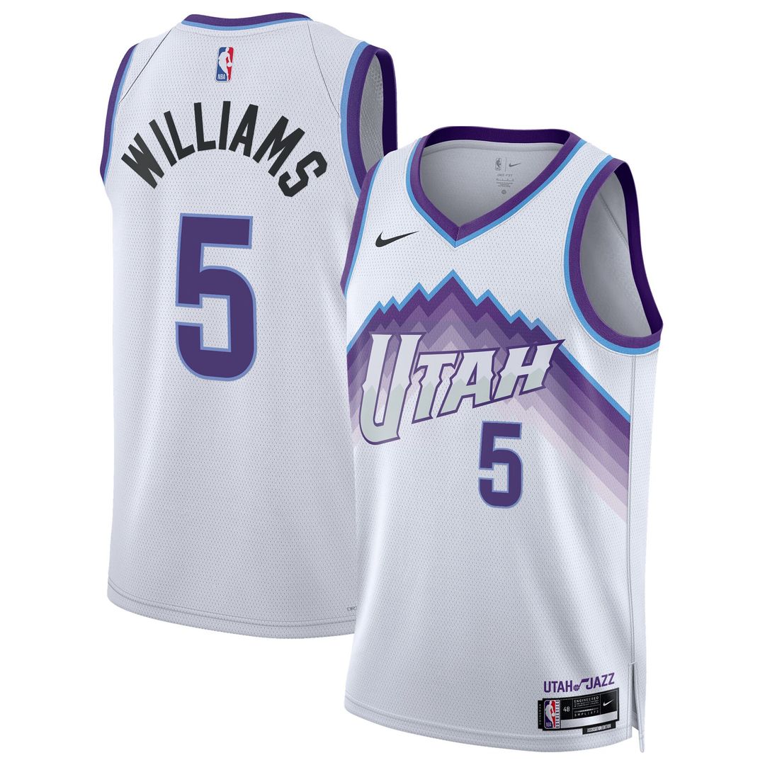 Utah Jazz Cody Williams Nike Unisex Swingman Jersey - Association Edition - White