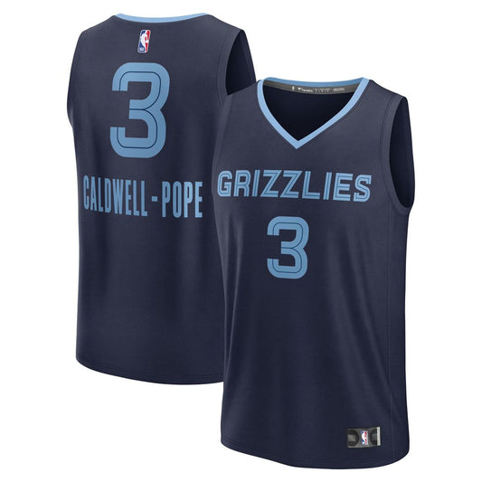 Memphis Grizzlies Kentavious Caldwell - Pope Fanatics Fast Break Replica Player Jersey - Icon Edition - Navy