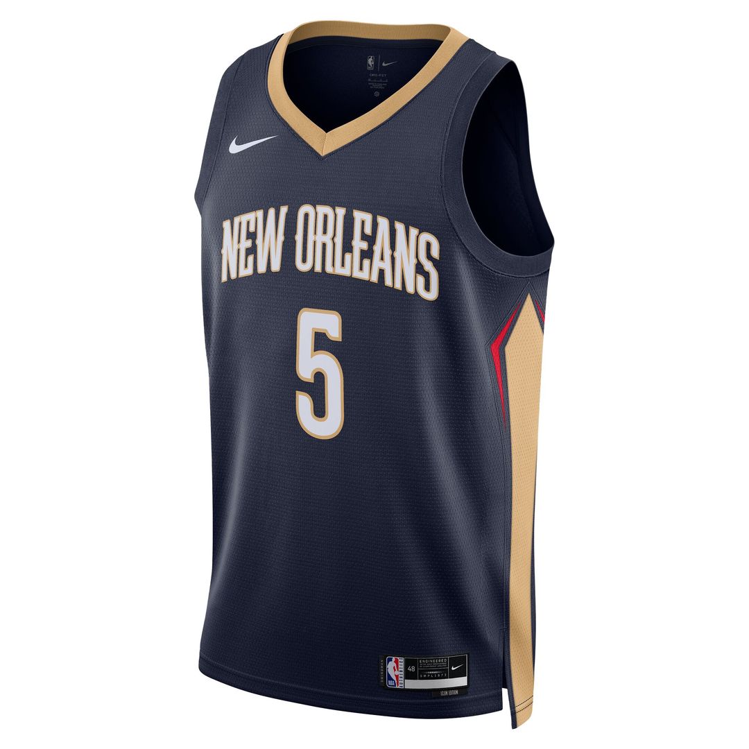 New Orleans Pelicans Dejounte Murray Nike Unisex 2024 Offseason Addition Nike Swingman Jersey - Navy