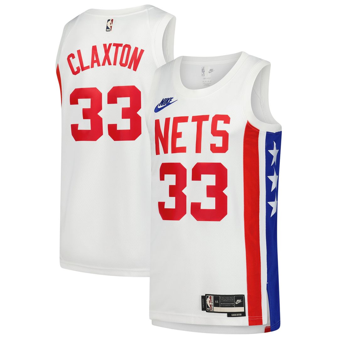 Brooklyn Nets Nic Claxton Nike Swingman Jersey - Classic Edition - White