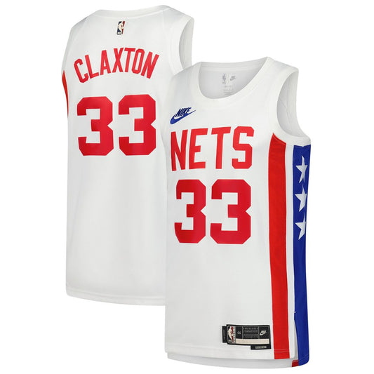 Brooklyn Nets Nic Claxton Nike Swingman Jersey - Classic Edition - White