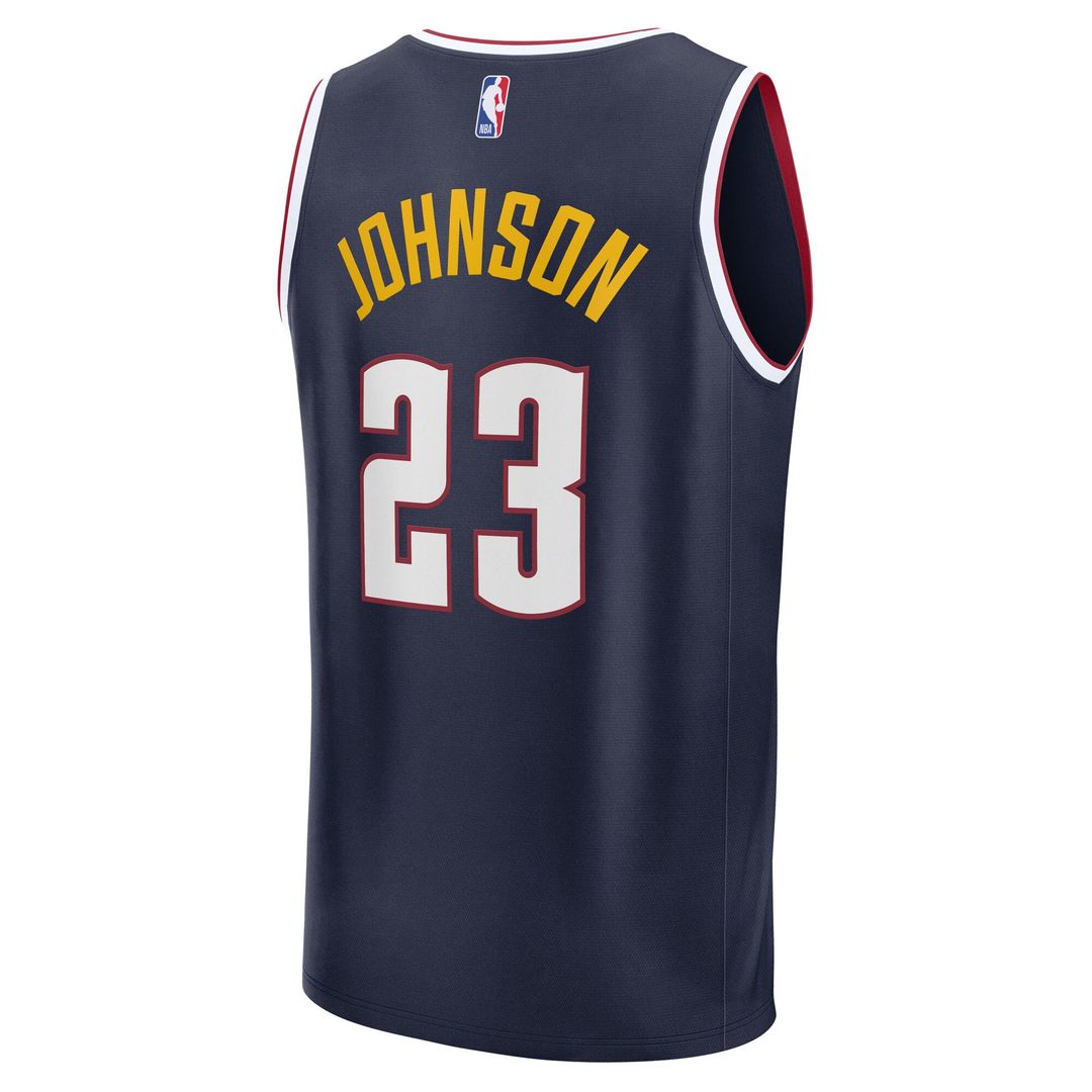 Denver Nuggets Cameron Johnson Fanatics Youth Fast Break Replica Jersey - Navy - Icon Edition