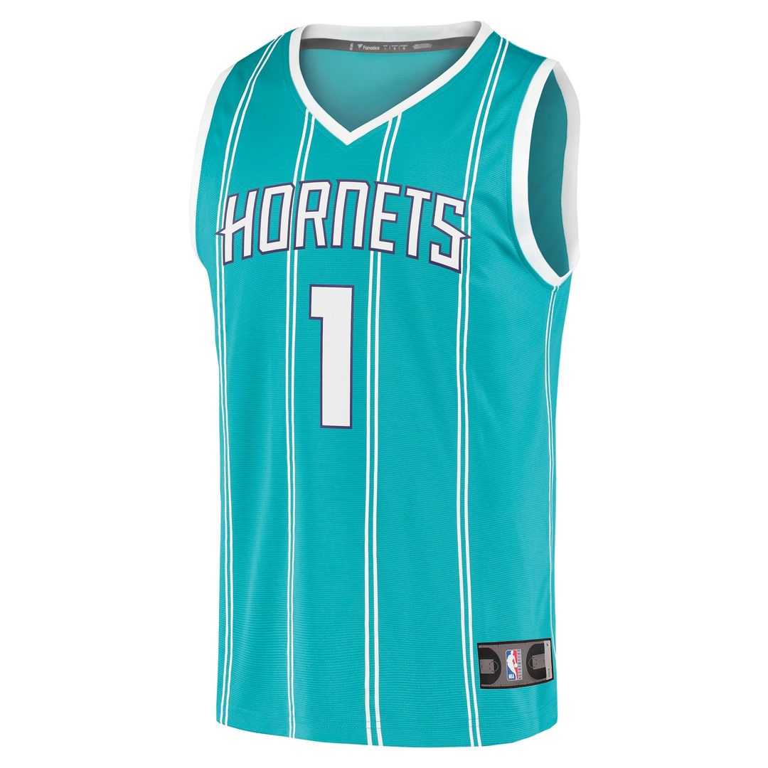 Charlotte Hornets LaMelo Ball Fanatics Fast Break Replica Jersey - Icon Edition - Teal