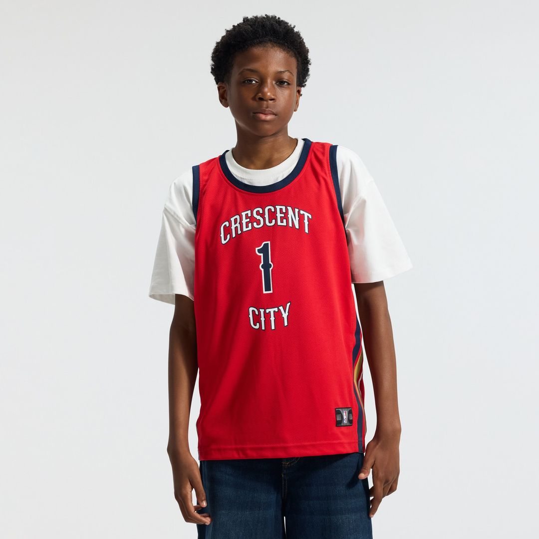 New Orleans Pelicans Zion Williamson Fanatics Youth Fast Break Player Jersey - Statement Edition - Red