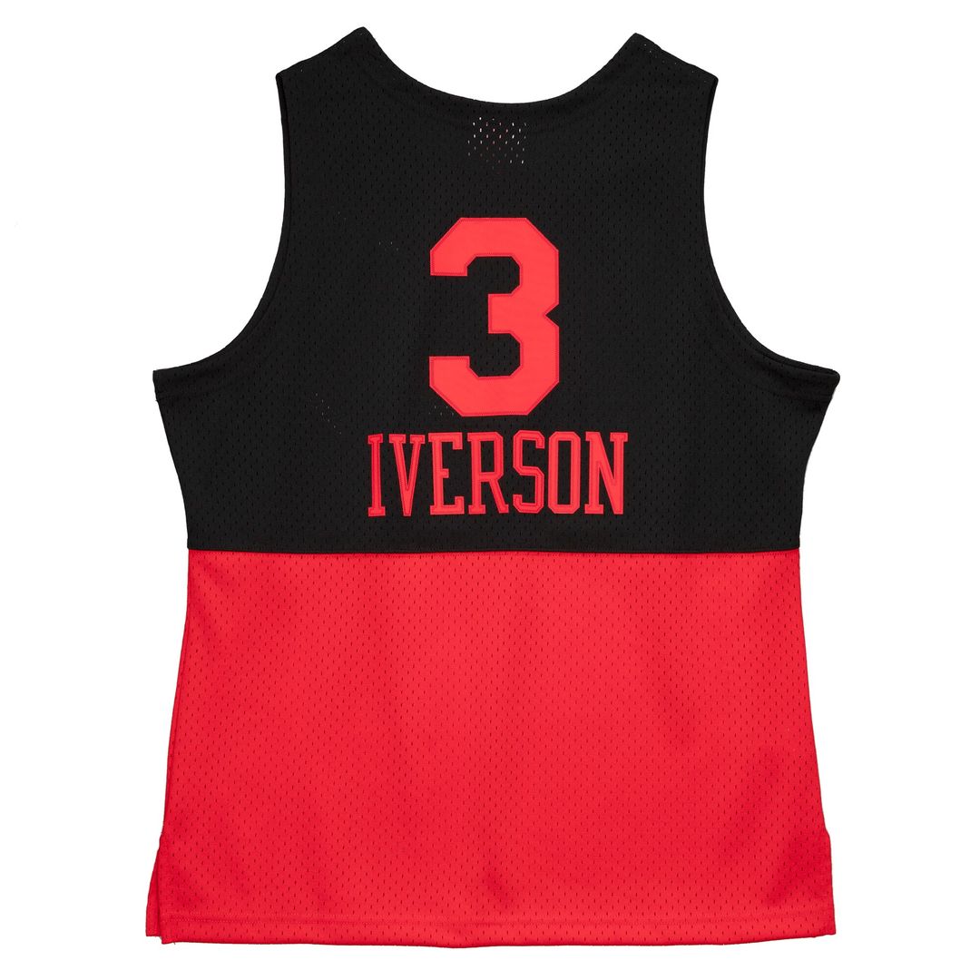 Philadelphia 76ers Allen Iverson Mitchell & Ness 2003/04 Hardwood Classics Reload 2.0 Swingman Jersey - Black