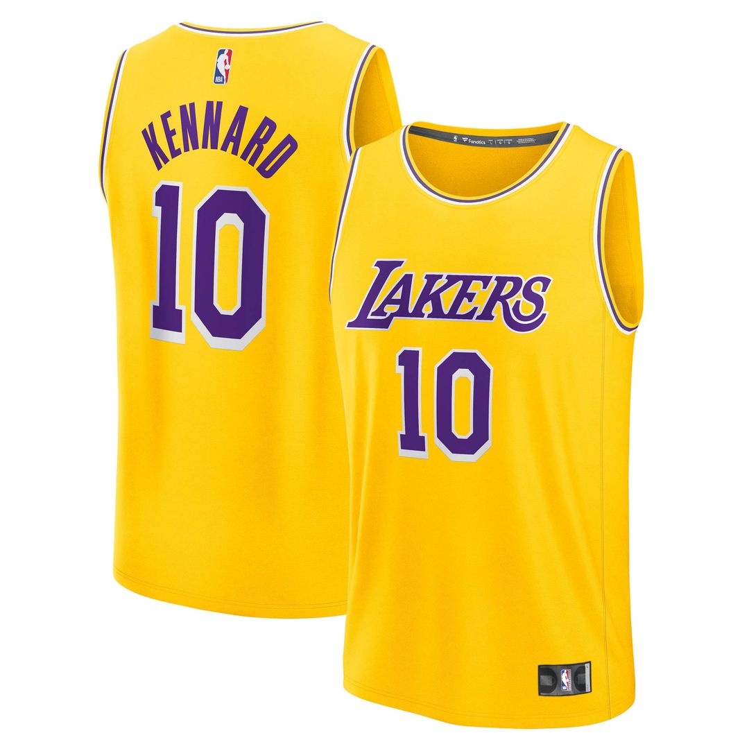 Los Angeles Lakers Luke Kennard Fanatics Fast Break Replica Jersey - Icon Edition - Gold
