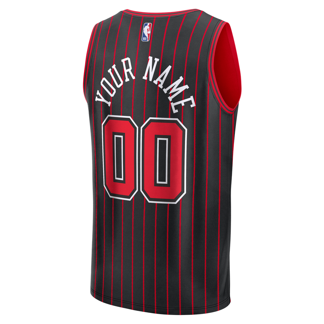 Chicago Bulls Fanatics Fast Break Custom Jersey - Icon Edition - Black