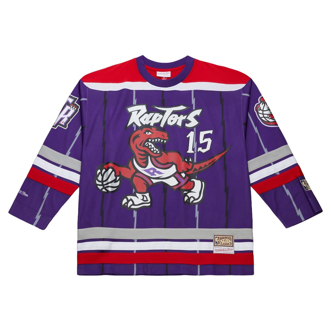 Toronto Raptors Vince Carter Mitchell & Ness Unisex Maxxed Out Fashion Hockey Jersey - Purple
