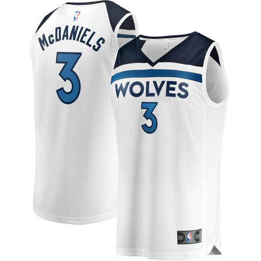 Minnesota Timberwolves Jaden McDaniels Fanatics Fast Break Replica Player Jersey - Association Edition - White