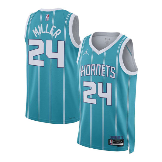 Charlotte Hornets Brandon Miller Nike Unisex NBA Draft Swingman Jersey - Icon Edition - Teal