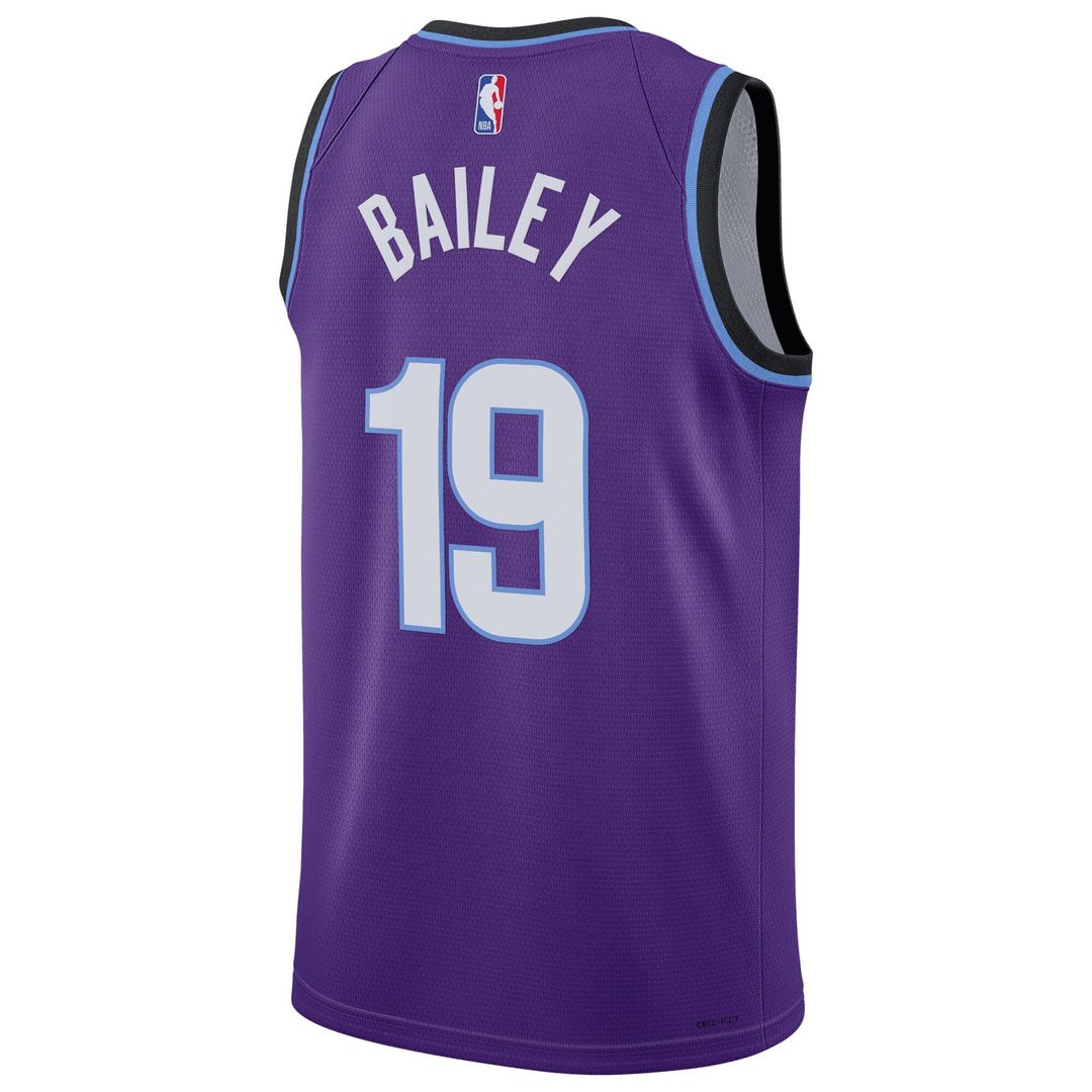 Utah Jazz Ace Bailey Nike Unisex Swingman Jersey - Icon Edition - Purple