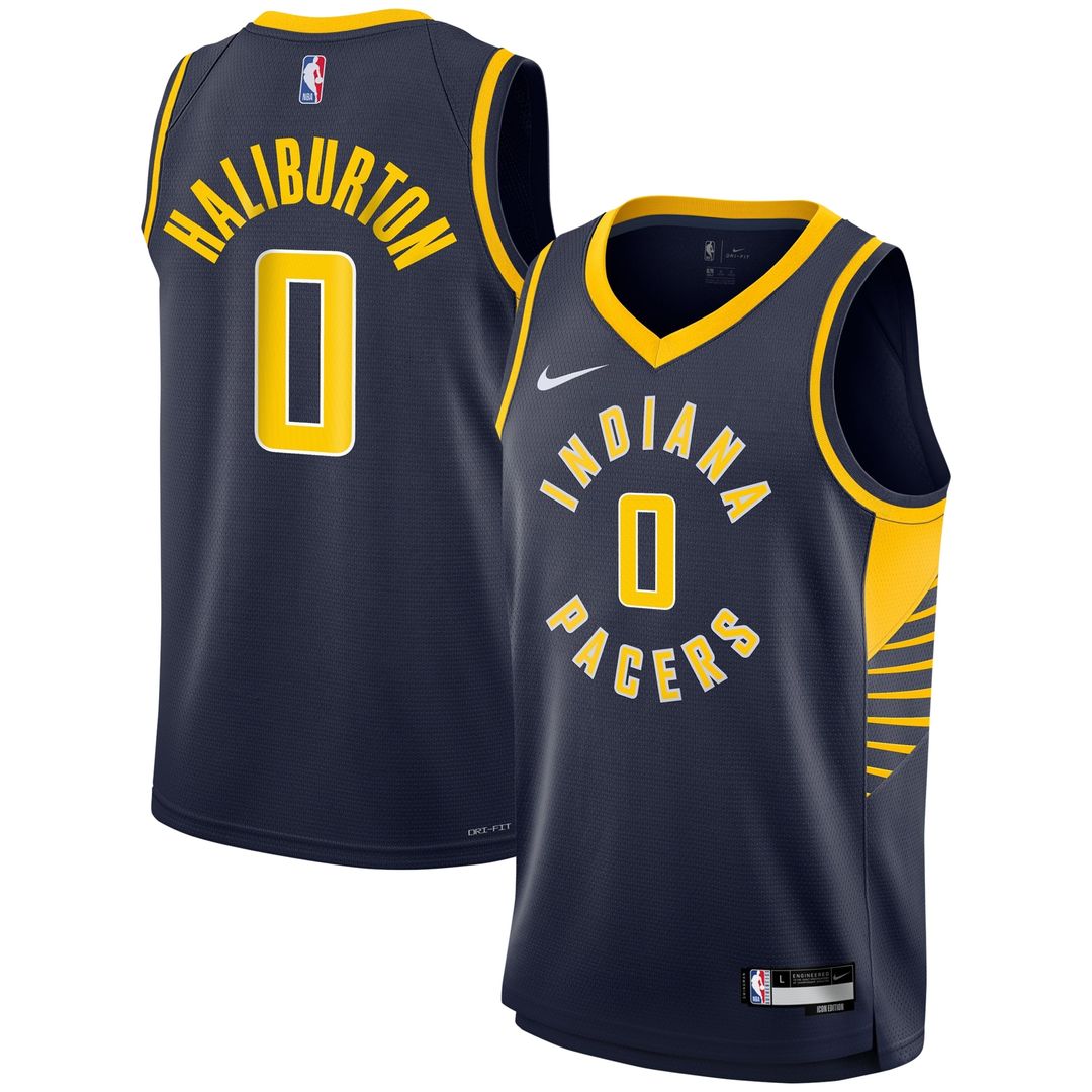 Indiana Pacers Tyrese Haliburton Nike Youth Swingman Jersey - Icon Edition - Navy
