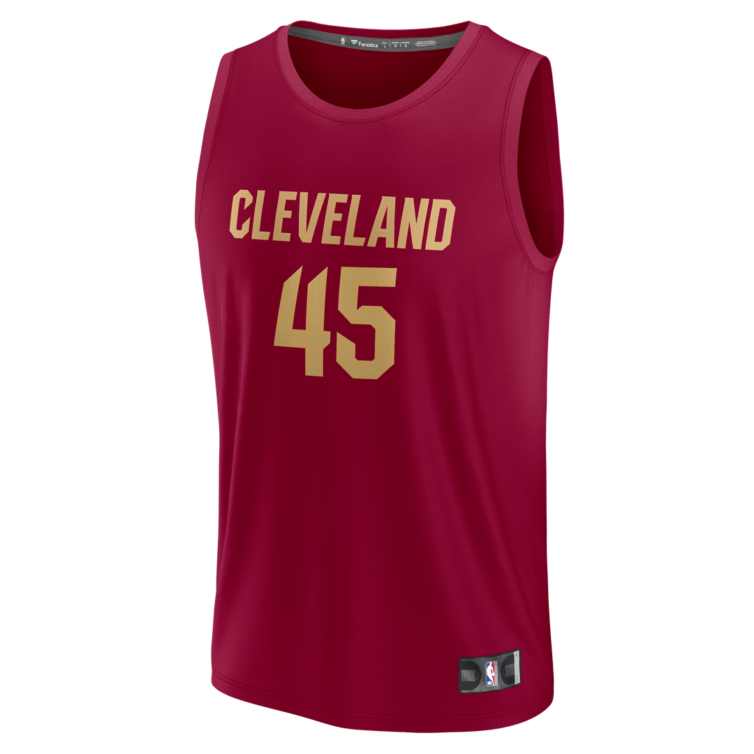 Cleveland Cavaliers Donovan Mitchell Fanatics Fast Break Replica Jersey - Icon Edition - Wine