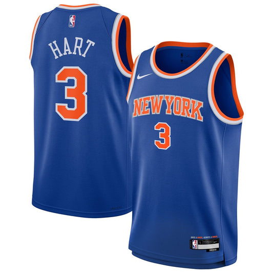 New York Knicks Josh Hart Nike Youth Swingman Jersey - Icon Edition - Blue