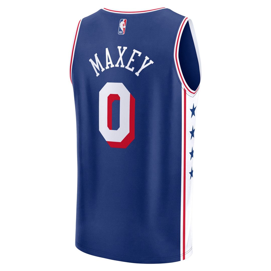 Philadelphia 76ers Tyrese Maxey Fanatics Big & Tall Fast Break Jersey - Icon Edition - Royal