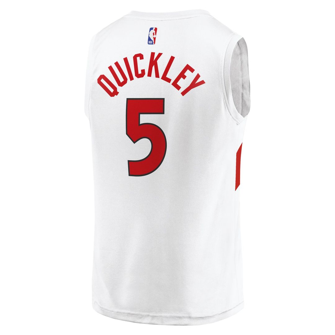 Toronto Raptors Immanuel Quickley Fanatics Fast Break Player Jersey - Association Edition - White