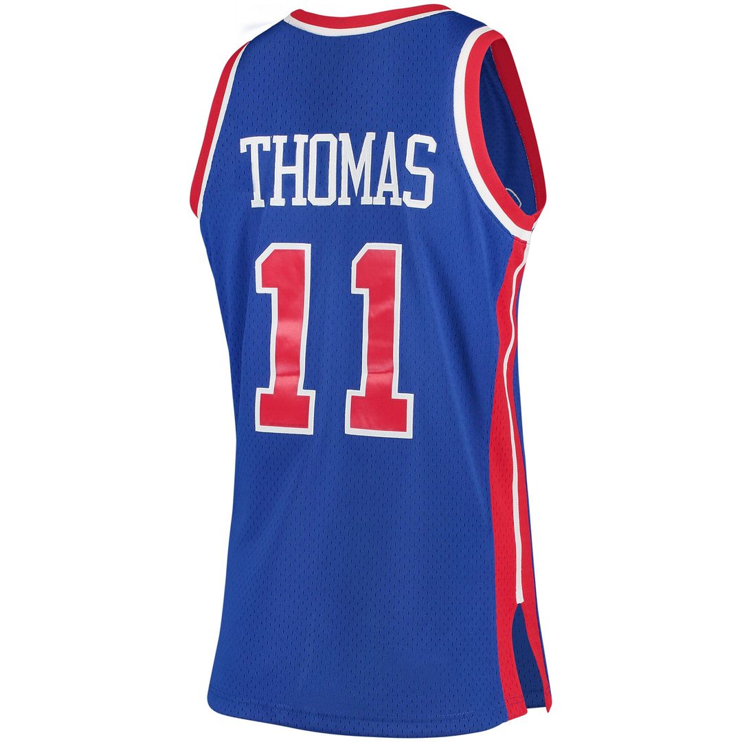 Detroit Pistons Isiah Thomas Mitchell & Ness 1988/89 Hardwood Classics Swingman Jersey - Blue
