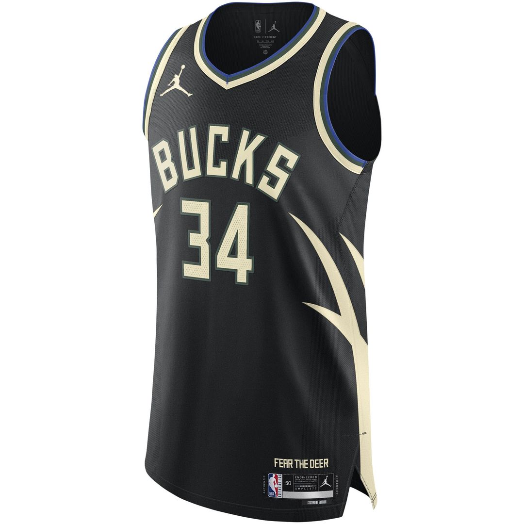Milwaukee Bucks Giannis Antetokounmpo Jordan Brand Authentic Player Jersey - Statement Edition - Black