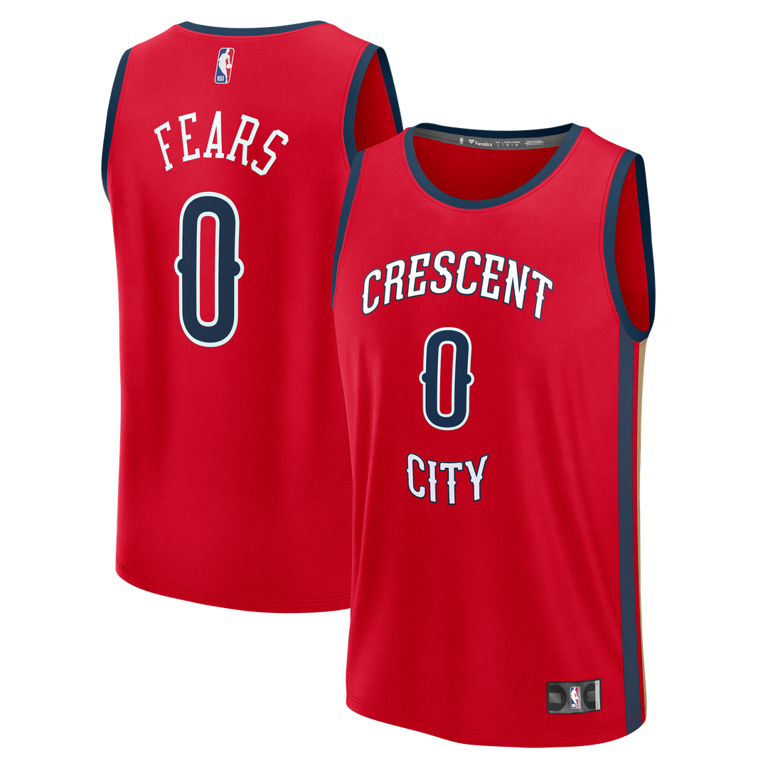 New Orleans Pelicans Jeremiah Fears Fanatics Fast Break Replica Player Jersey - Statement Edition - Red